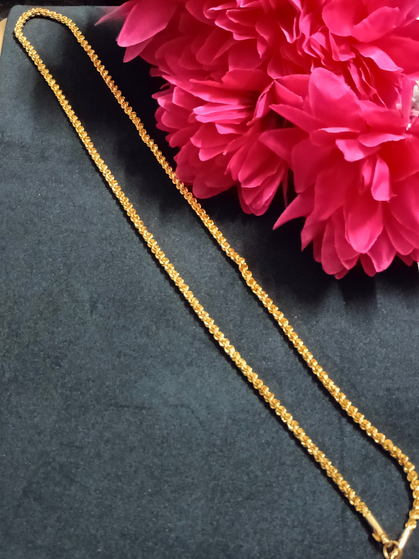 30'inch Thali Chain Designs Murukku or Twisted Regular Gold Plated Chain