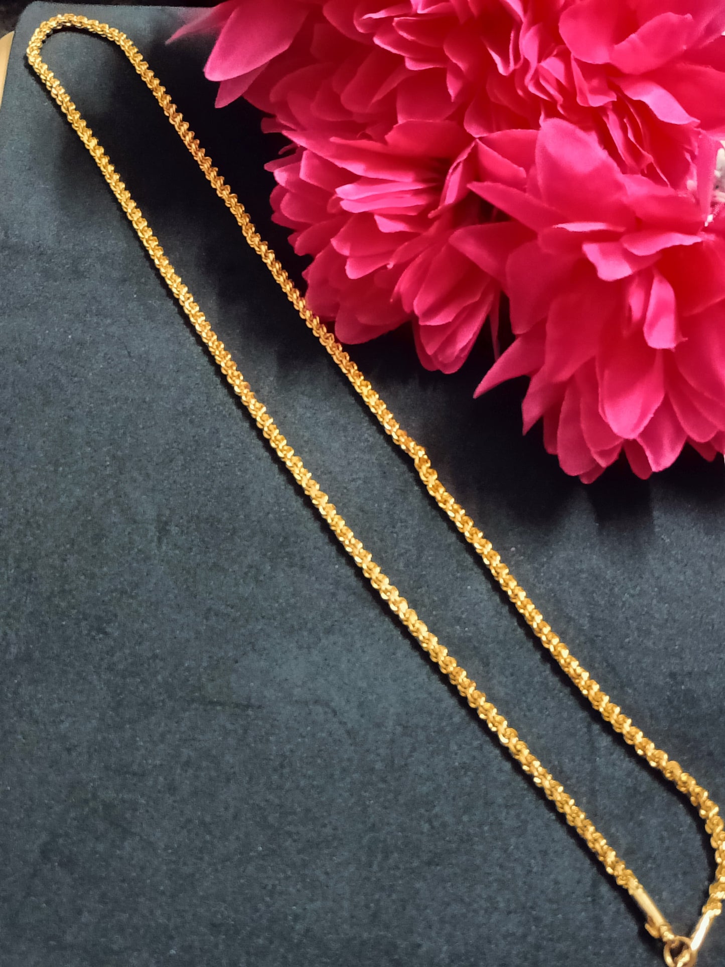 30'inch Thali Chain Designs Murukku or Twisted Regular Gold Plated Chain