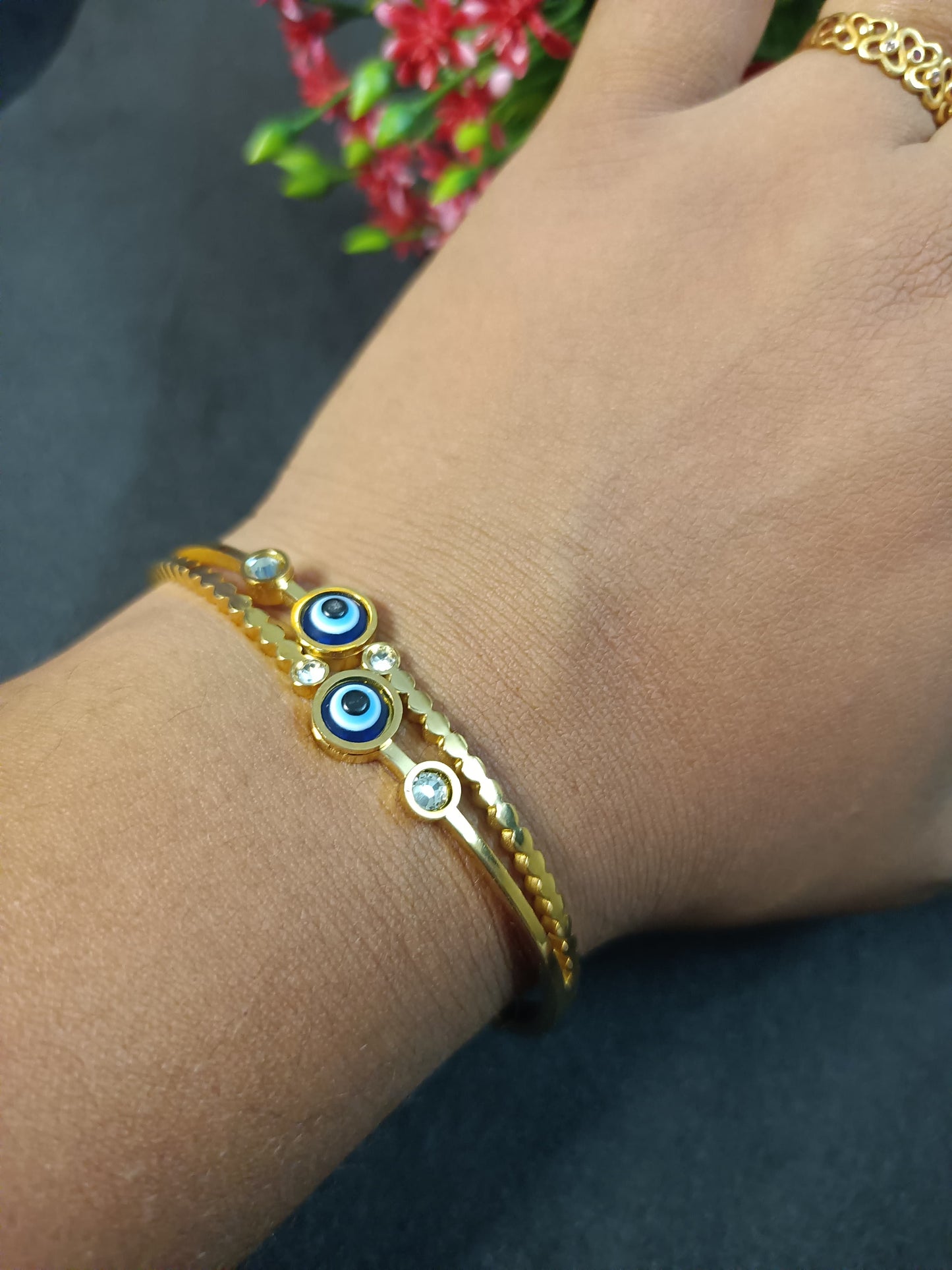 Evil Eye Gold Bracelet