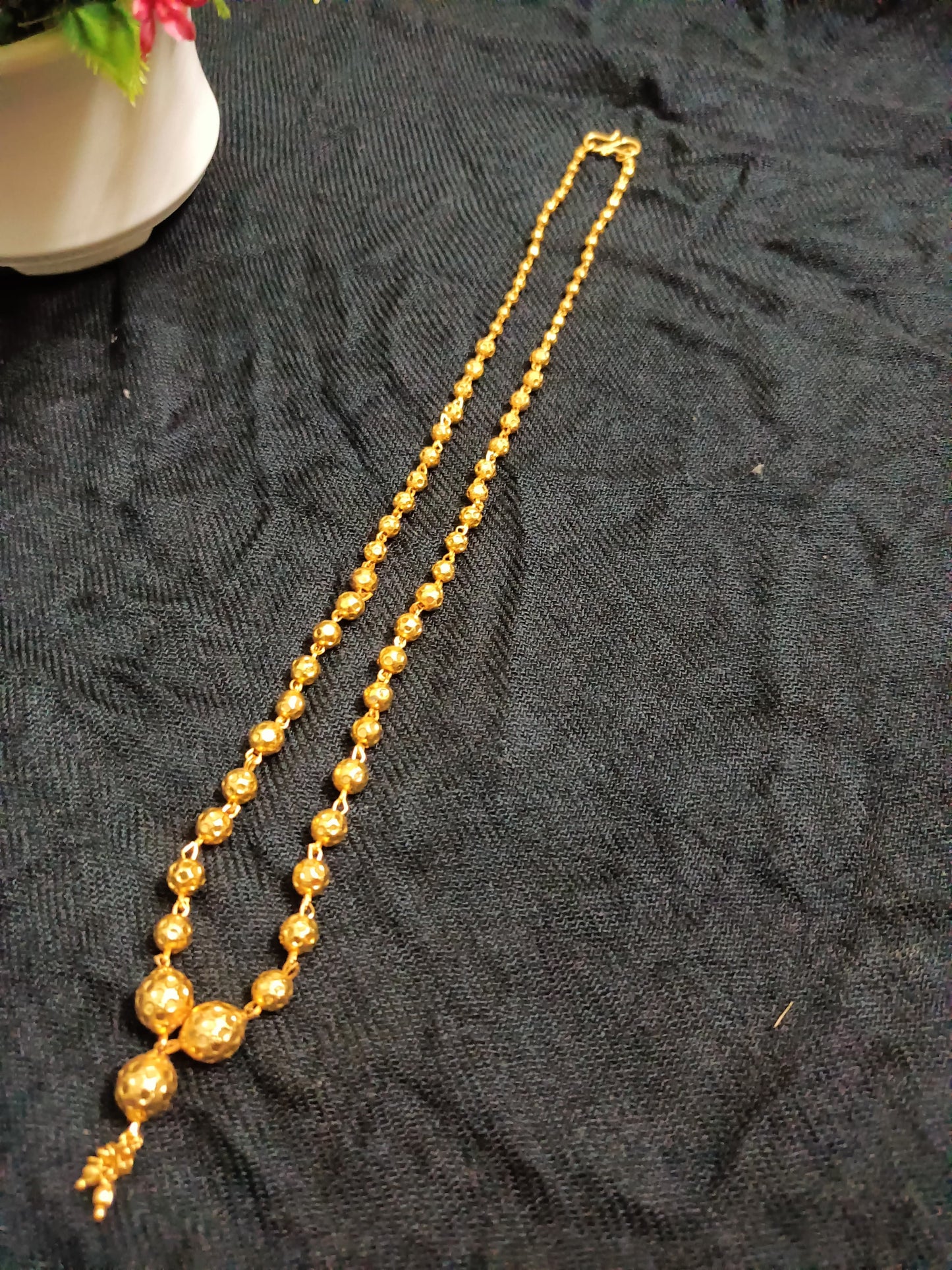 Ball Short Chain and Ball Chain Bracelet
