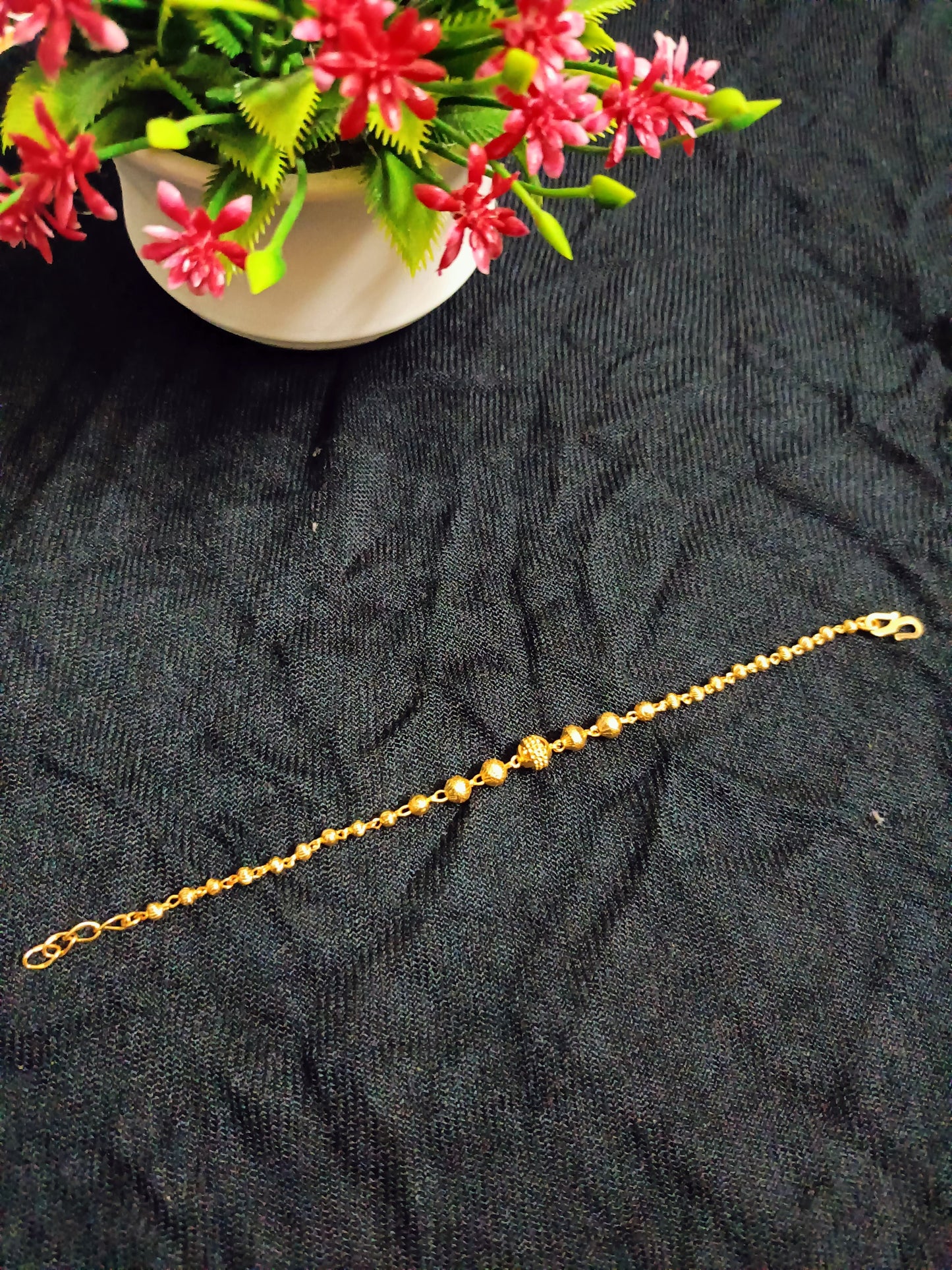 Ball Short Chain and Ball Chain Bracelet