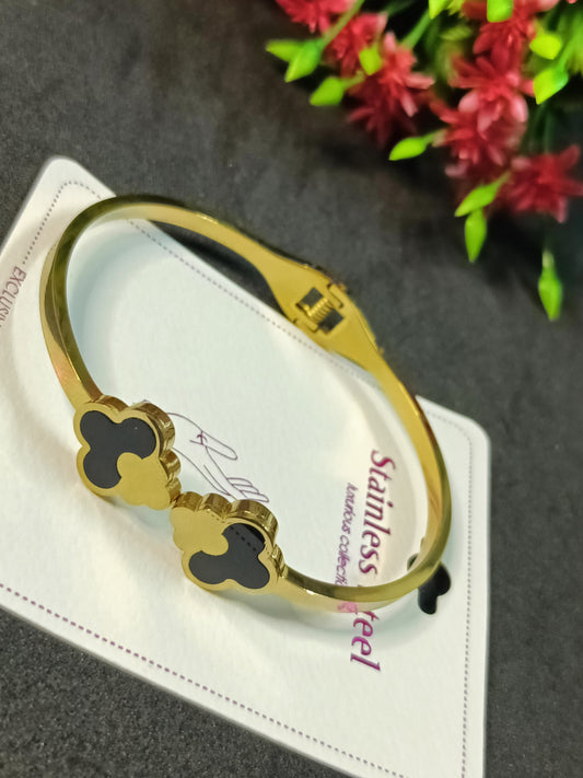 Unique Trendy Gold Stainless Steel Bracelet